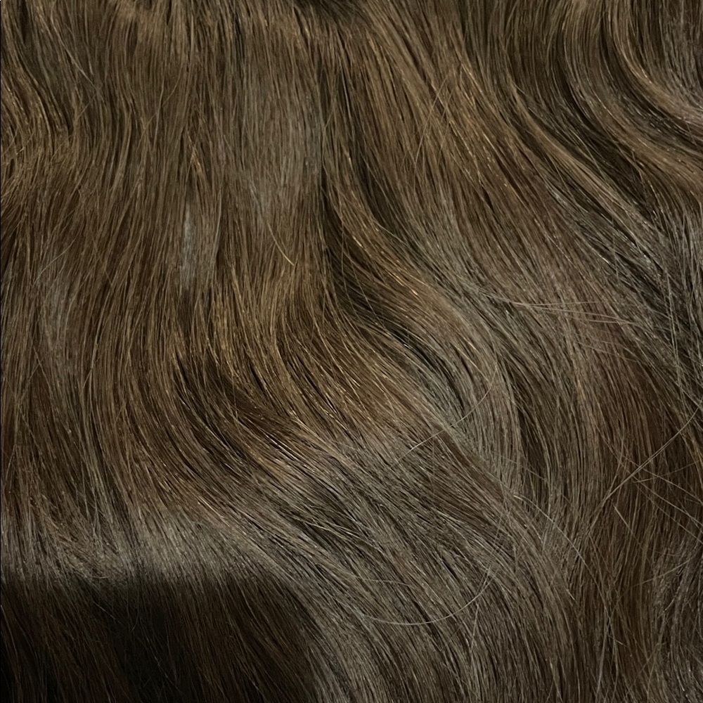 Stranded Chestnut Brown Hair Extensions - Picture 4 of 4
